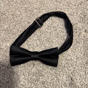 Black Bow Tie clip on.
